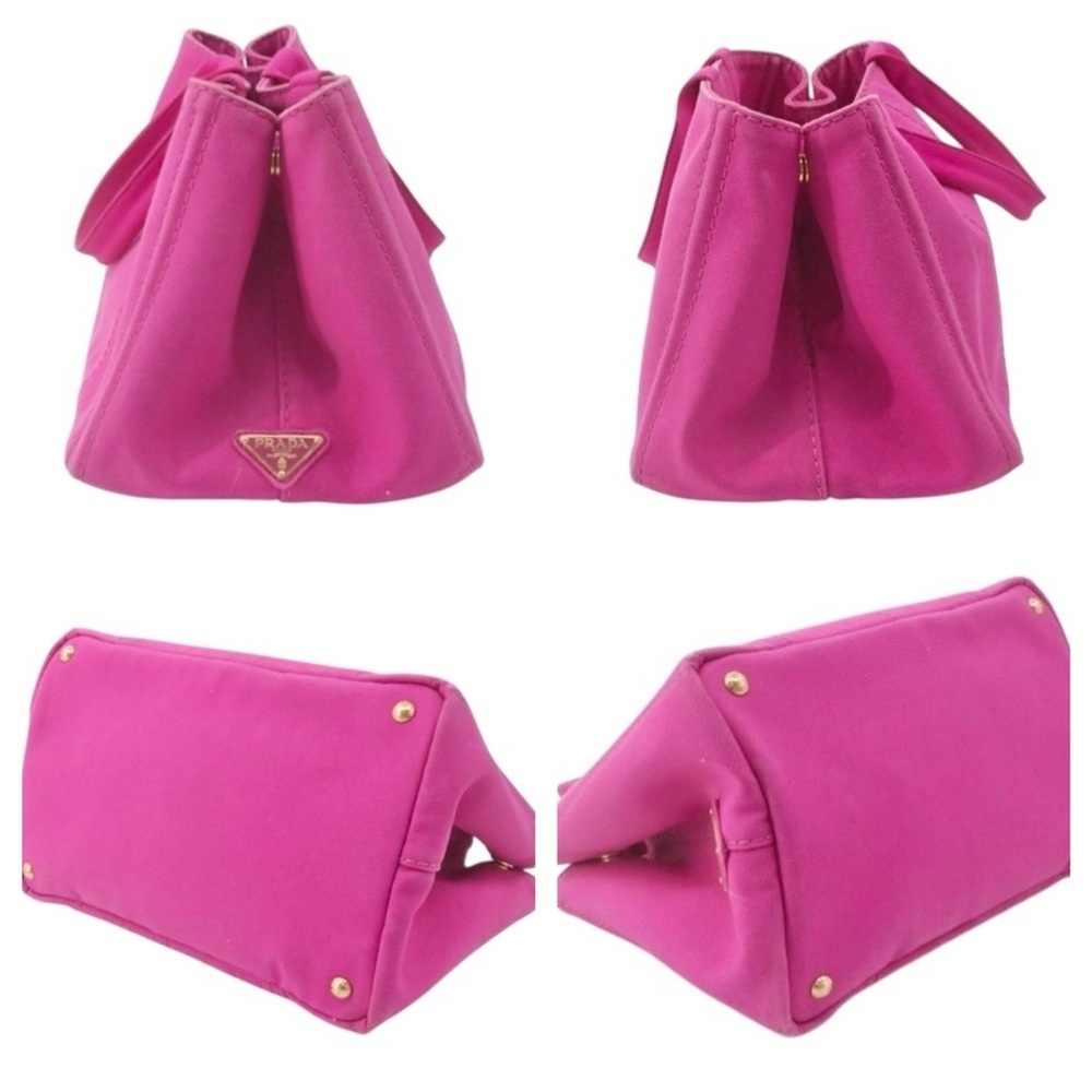 Prada Pink Canapa GM Tote with Dust Bag - Picture 3 of 12